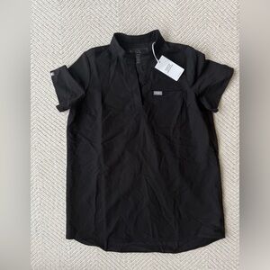 NWT FIGS Kitale Black Maternity Scrub Top sz XS